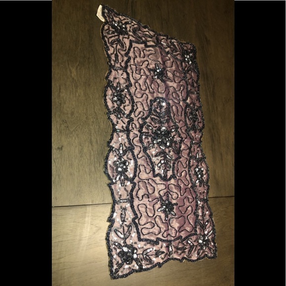 Table Accents Covers Beaded Sequins 5 pc Holiday Purple Silver Ramadan Eid Decor - Picture 2 of 16